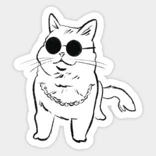 Cash Money Cat - Simple Sticker